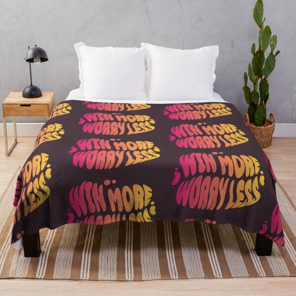 Item preview, Win More Worry Less | 60s Psy Lettering designed and sold by monkeybusiness.pt.