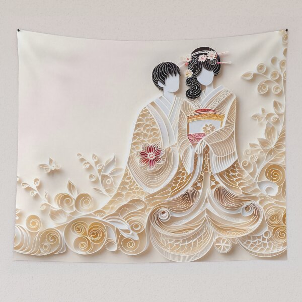 Item preview, Papercraft Cream Couple designed and sold by Catobix.
