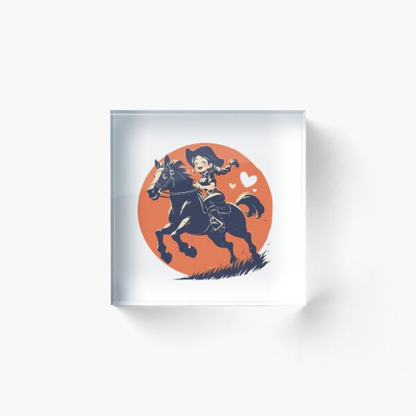 Item preview, niña montando un caballo designed and sold by EricDesignStore.