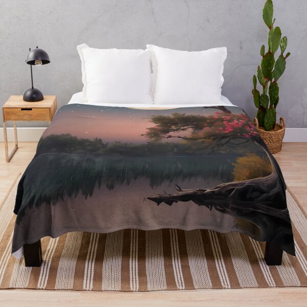 Item preview, Moonlit Tranquil Night Landscape designed and sold by AHMEDMAMADO.