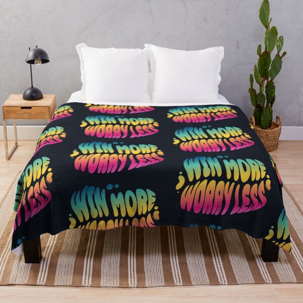 Item preview, Win More Worry Less | 60s Psy Lettering designed and sold by monkeybusiness.pt.