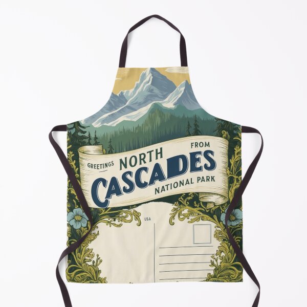 Item preview, North Cascades National Park Postcard Vintage Retro Travel Vintage designed and sold by TravelPostcardGems.