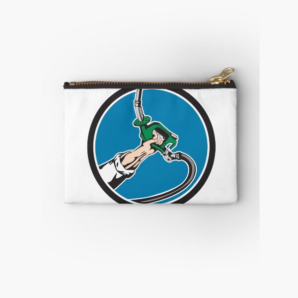 Item preview, Hand Holding Gas Pump Nozzle Circle Retro designed and sold by patrimonio.