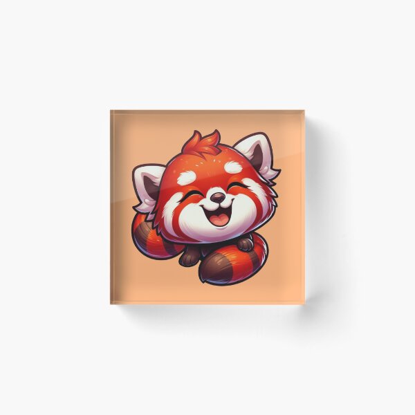Item preview, Happy and Cute RED PANDA designed and sold by TimeToMap.
