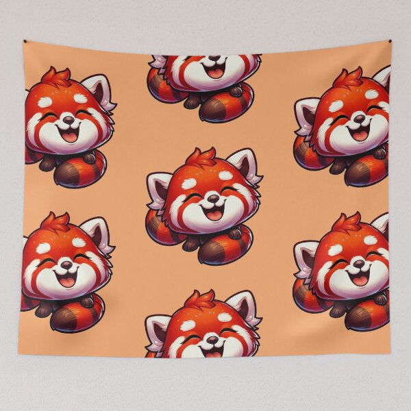 Item preview, Happy and Cute RED PANDA designed and sold by TimeToMap.