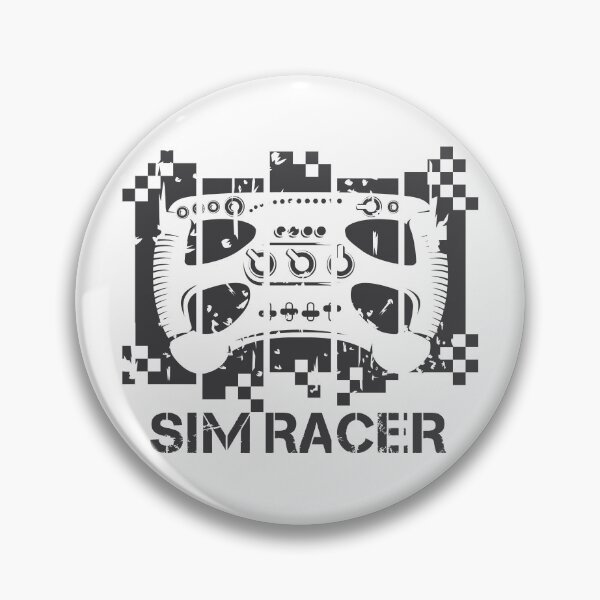 Item preview, Car steering wheel retro sim racer gaming racing vintage gamer simracing Logo designed and sold by AndreMi.