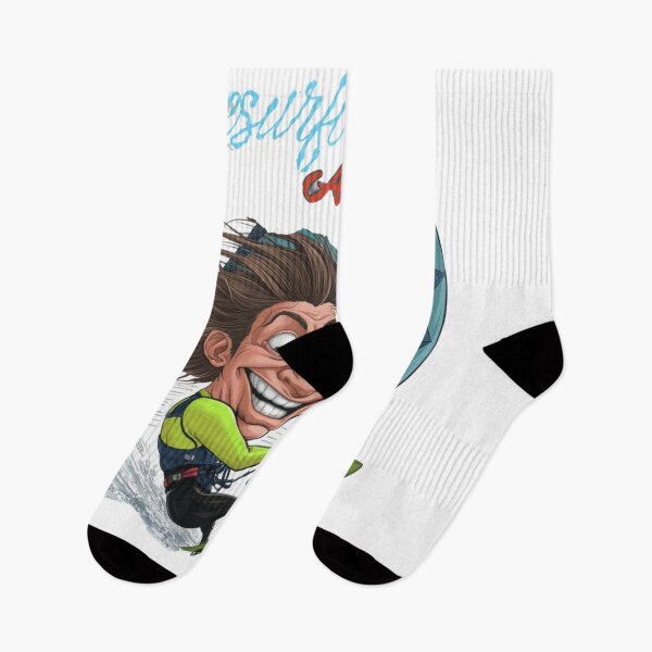Item preview, Comic style kitesurfer: Kitesurf addict designed and sold by StyleFused.