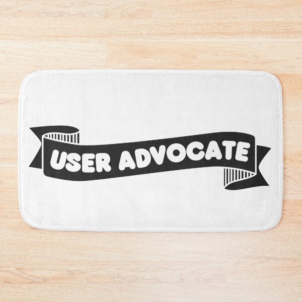 Artikelvorschau, User Advocate Banner schwarz - UX Designer | Produktdesigner | UI Designer Aufkleber entworfen und verkauft von PoshPixel.