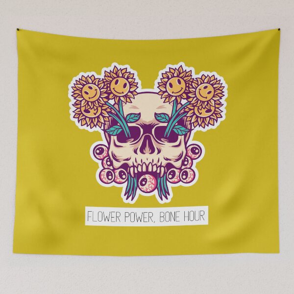 Item preview, Flower power, bone hour #Taxidermy #Skull #Bones designed and sold by Anna Halasek.