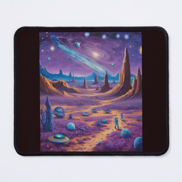 Item preview, "Cosmic Landscape: Playful Spaceships and Enchanted Universe" designed and sold by Artisticanvas.