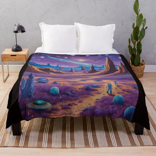 Item preview, "Cosmic Landscape: Playful Spaceships and Enchanted Universe" designed and sold by Artisticanvas.