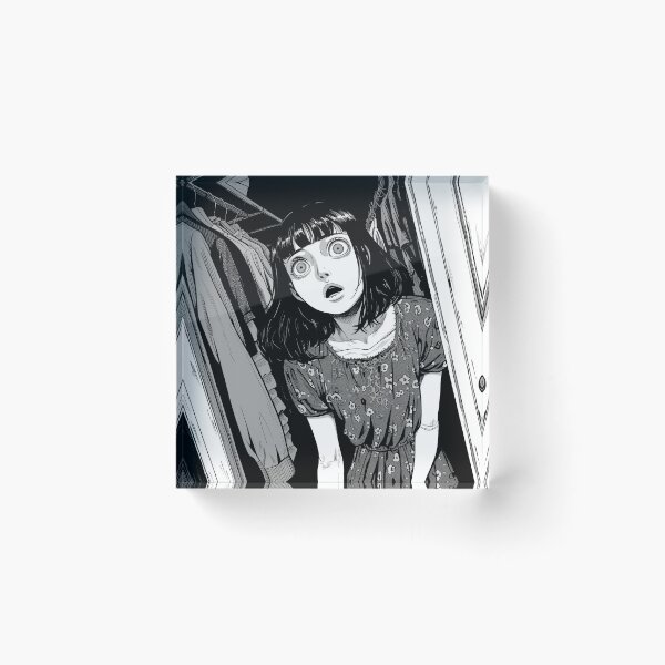 Artikelvorschau, found - black and white horror manga anime girl entworfen und verkauft von ForsakenFrames.