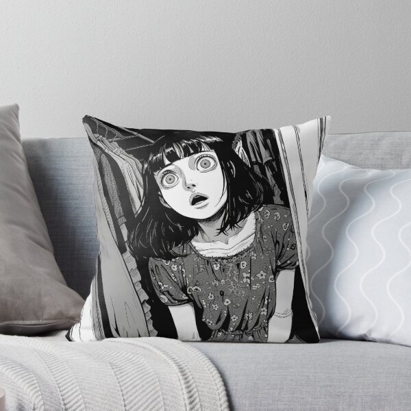 Artikelvorschau, found - black and white horror manga anime girl entworfen und verkauft von ForsakenFrames.