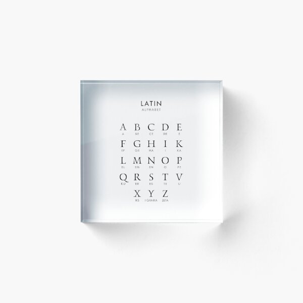 Aperçu de l'œuvre Alphabet latin créée et vendue par AnnSign.