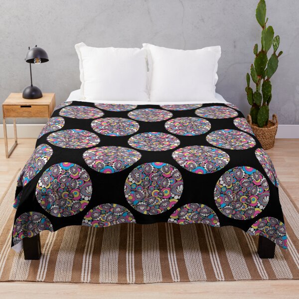 Item preview, 80s Aerobics Rainbow Daisy Doodle Polka Dot designed and sold by Triplicate Limited.