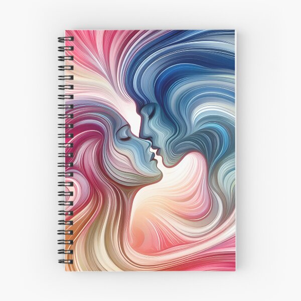 Item preview, Whispers of Affection: Abstract Lover's Canvas designed and sold by daruneenok.