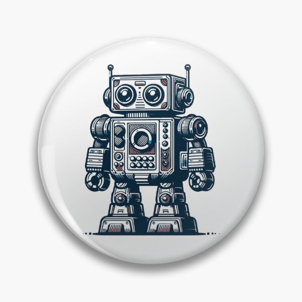 Artikelvorschau, Retrobot Spielzeugroboter Sticker entworfen und verkauft von RetroDig.