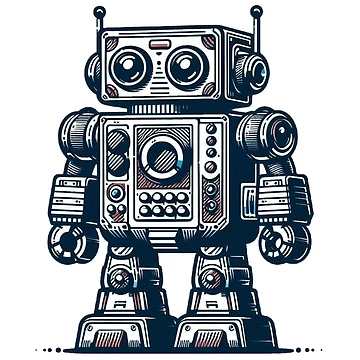 Artwork thumbnail, Retrobot Toy Robot Sticker by RetroDig