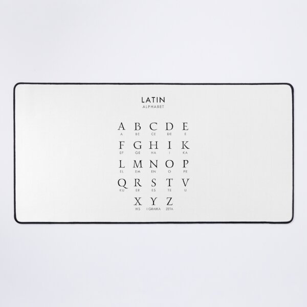 Item preview, Latin Language Alphabet Pronunciation designed and sold by AnnSign.