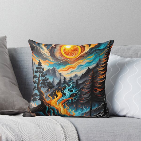 Item preview, Swirling Sun and Colourful Fire, Ai Generated Art  designed and sold by ACC .