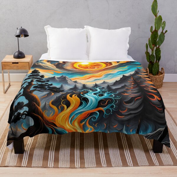 Item preview, Swirling Sun and Colourful Fire, Ai Generated Art designed and sold by ACC .