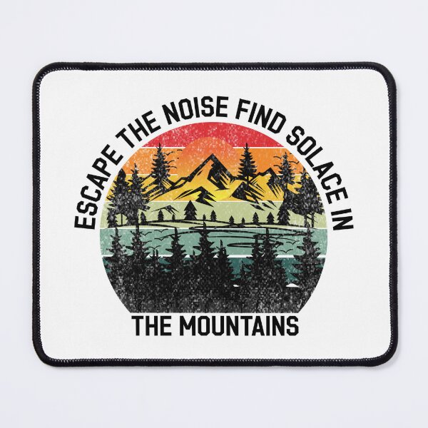 Item preview, Escape The Noise - Premium Hiking Lover T-Shirts for Outdoor Enthusiasts designed and sold by Techflare.
