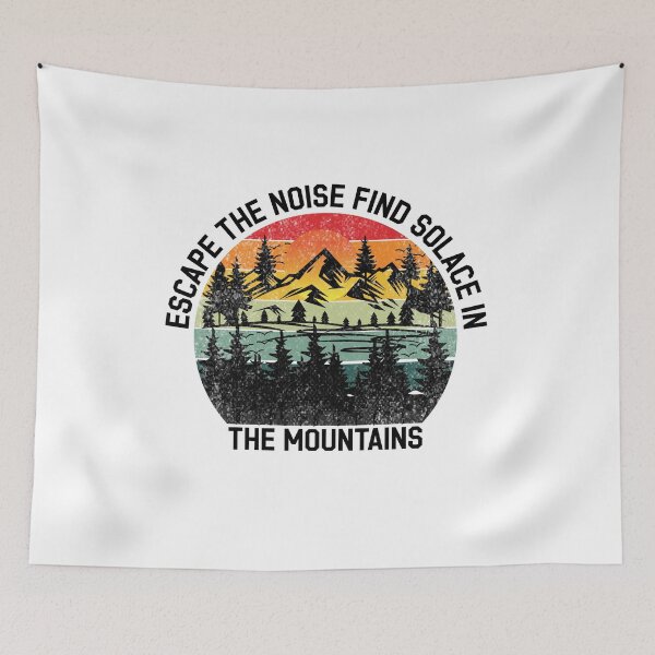 Item preview, Escape The Noise - Premium Hiking Lover T-Shirts for Outdoor Enthusiasts designed and sold by Techflare.