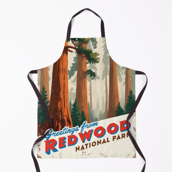 Item preview, Redwood National Park Postcard Vintage Retro Travel Vintage designed and sold by TravelPostcardGems.