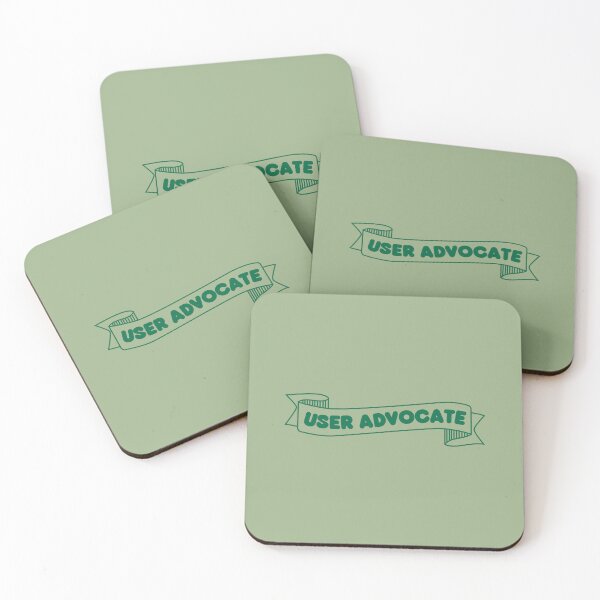 Item preview, user advocate banner green - UX Designer | Product Designer | UI Designer Stickers designed and sold by PoshPixel.
