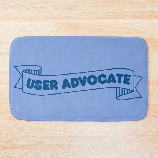 Artikelvorschau, User Advocate Banner blau - UX Designer | Produktdesigner | UI Designer Aufkleber entworfen und verkauft von PoshPixel.