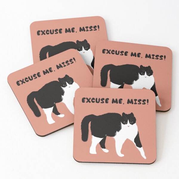 Item preview, LILO cat “Excuse me, miss!” designed and sold by InkyKidArt.