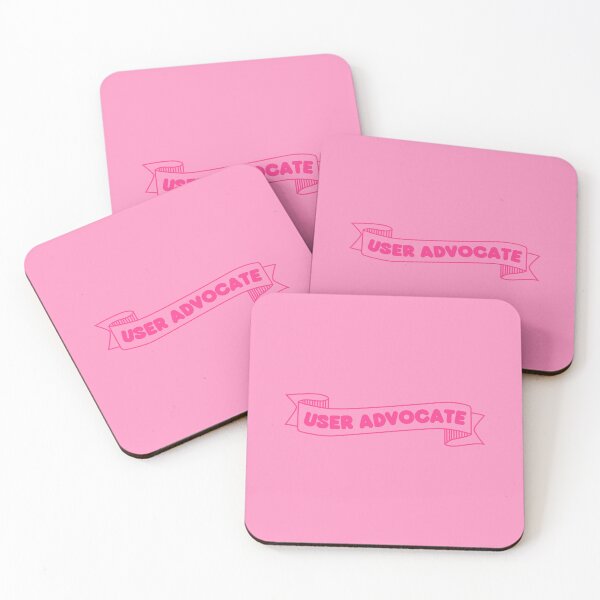Item preview, user advocate banner hot pink - UX Designer | Product Designer | UI Designer Stickers designed and sold by PoshPixel.