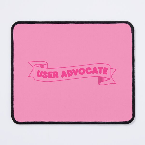 Item preview, user advocate banner hot pink - UX Designer | Product Designer | UI Designer Stickers designed and sold by PoshPixel.