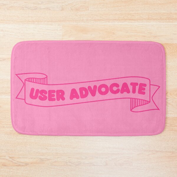 Artikelvorschau, Banner für Benutzeranwalt in Pink - UX-Designer | Produktdesigner | UI-Designer-Aufkleber entworfen und verkauft von PoshPixel.
