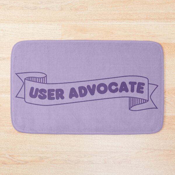 Artikelvorschau, User Advocate Banner lila - UX Designer | Produktdesigner | UI Designer Aufkleber entworfen und verkauft von PoshPixel.