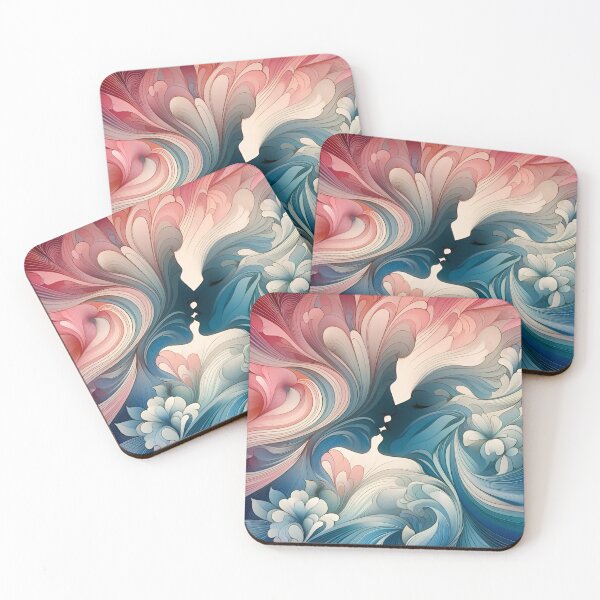 Item preview, Fusion of Hearts: Abstract Love Art designed and sold by daruneenok.