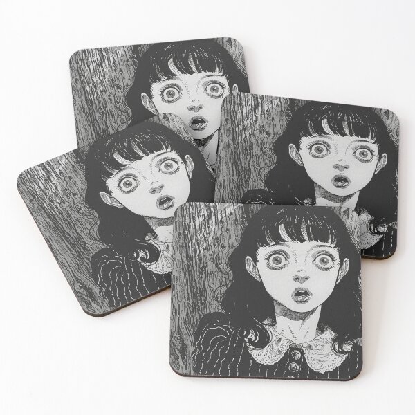 Item preview, findings - black and white horror manga anime girl designed and sold by ForsakenFrames.
