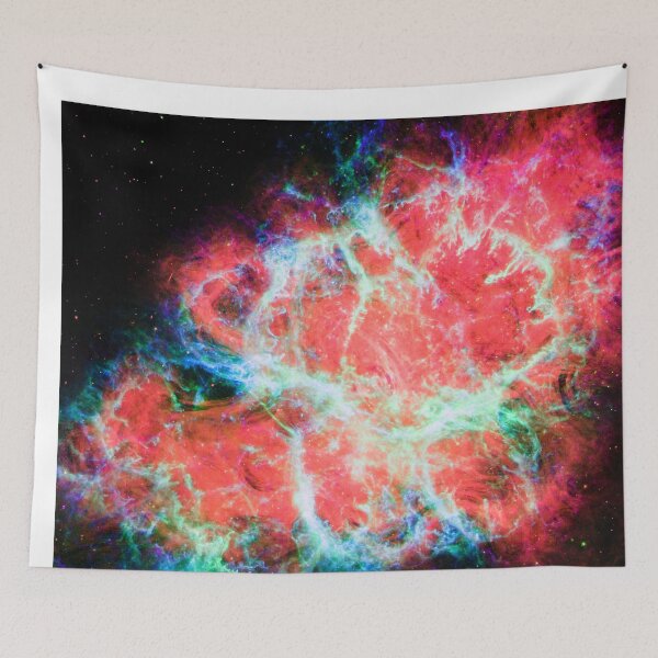 Item preview, Crab Nebula Bright Coral Rainbow designed and sold by 2sweetsDesign.