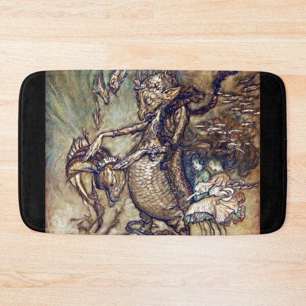 Item preview, The Fish King and the Dog Fish - Arthur Rackham designed and sold by forgottenbeauty.
