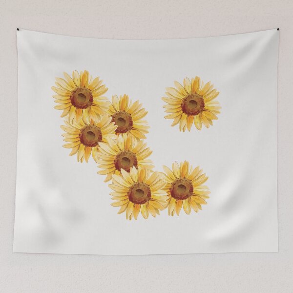 Item preview, Sunflower floral art designed and sold by Kinkalow.