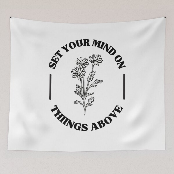 Item preview, Set Your Mind on Things Above ,Men's Bible Verse ,Women's Christian Gospel Quotes, Inspirational Christian Woman Design designed and sold by mattlee20.