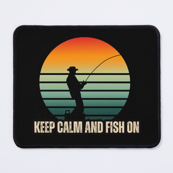 Item preview, Keep calm and fish on designed and sold by wanessacreative.