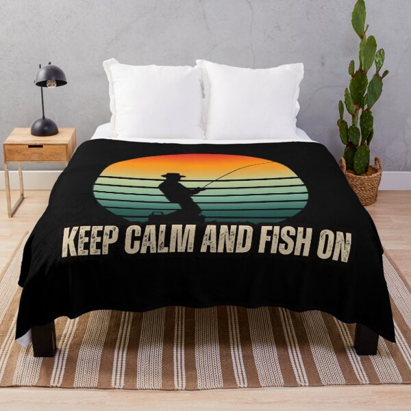 Item preview, Keep calm and fish on designed and sold by wanessacreative.