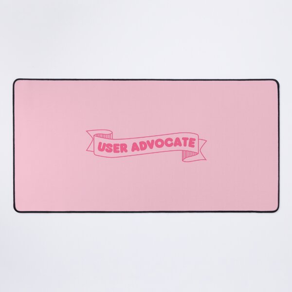 Item preview, user advocate banner pink - UX Designer | Product Designer | UI Designer Stickers designed and sold by PoshPixel.