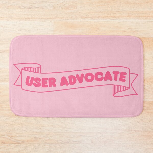 Artikelvorschau, User Advocate Banner Pink - UX Designer | Produktdesigner | UI Designer Aufkleber entworfen und verkauft von PoshPixel.