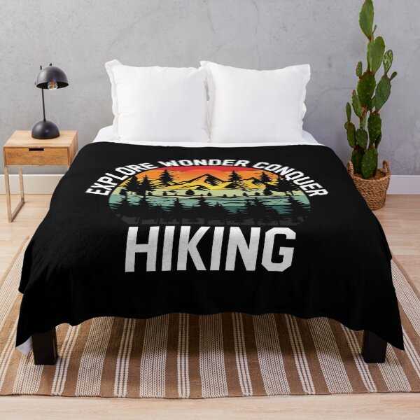 Item preview, Explore Wonder Conquer - Nature Inspired Hiking Lover T-Shirts for Adventurers designed and sold by Techflare.