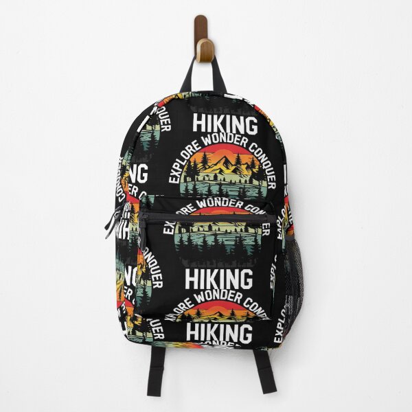 Item preview, Explore Wonder Conquer - Nature Inspired Hiking Lover T-Shirts for Adventurers designed and sold by Techflare.