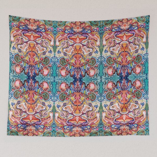 Item preview, Abstract mandala with bodhisattvas designed and sold by ricoflinn.