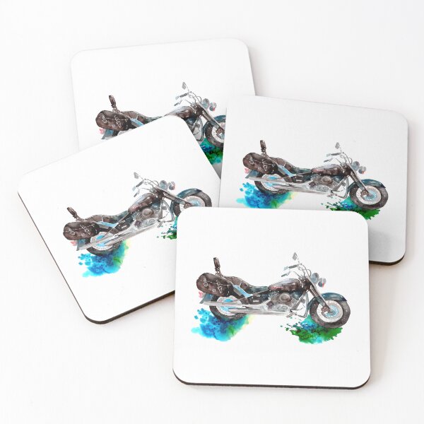 Item preview, Watercolor classic motorcycle, chopper style designed and sold by Serkan ileri.