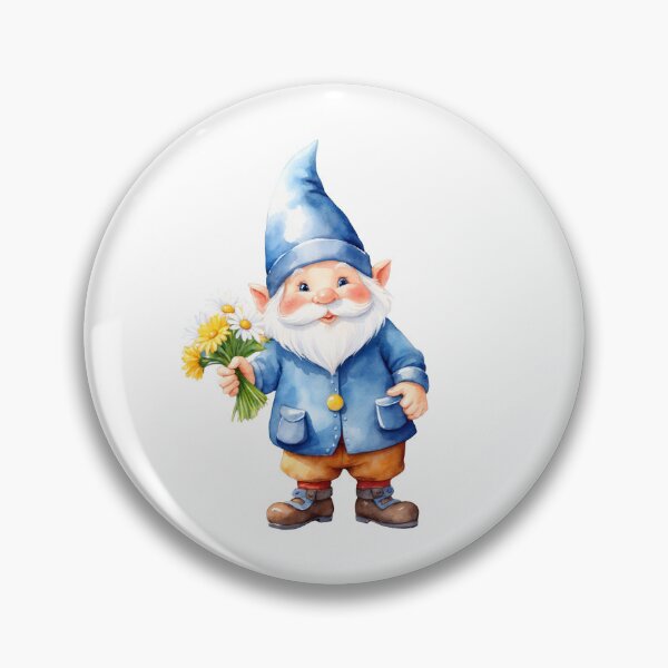 Item preview, Watercolor Gnome Illustration designed and sold by Victoria Riabov.
